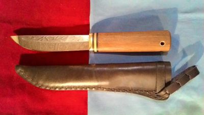 Лот: 6868351. Фото: 1. Нож якутский + ножны 2 (ручная... Ножи, топоры