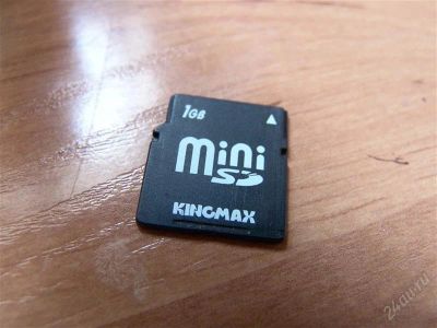 Лот: 1134160. Фото: 1. карта памяти mini sd 1gb (срочно... Карты памяти