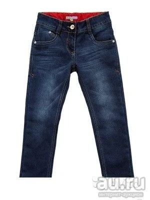 Лот: 12538455. Фото: 1. Темно-синие брюки джинсовые для... Брюки, шорты, джинсы