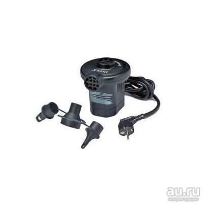 Лот: 7658486. Фото: 1. Насос Intex Quick Fill 100 с 1рубля... Спальные мешки, надувные кровати, коврики туристические