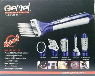 Лот: 11565903. Фото: 1. Профессиональный фен Gemei GM-4834... Укладка и стрижка волос, бритьё, эпиляция