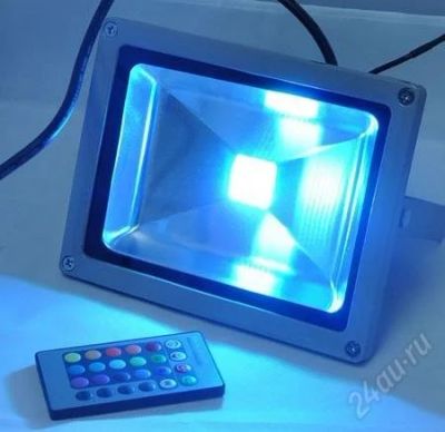 Лот: 2806309. Фото: 1. Прожектор 20W-IP65 RGB, светодиодный... Другое освещение