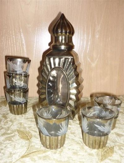 Лот: 1785030. Фото: 1. графин + 6 рюмок 2. Кружки, стаканы, бокалы