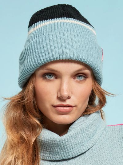 Лот: 18372799. Фото: 1. Шапка Ж ROXY Celesty STONE BLUE. Зимняя спортивная одежда