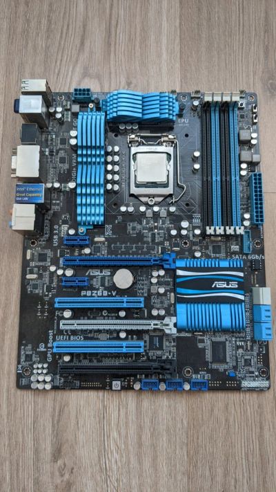 Лот: 17366526. Фото: 1. Asus P8Z68-V + i7 2600k. Комплекты запчастей