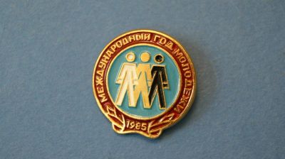 Лот: 11017957. Фото: 1. Значок " Год молодежи " ( №1091... Сувенирные