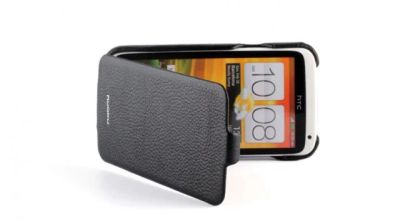 Лот: 3679357. Фото: 1. Чехол Nuoku HTC One X черный Бесплатная... Чехлы, бамперы
