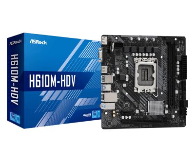 Лот: 20054484. Фото: 1. ASRock H610M-HDV Новая Гарантия... Материнские платы