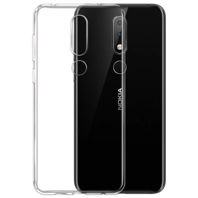 Лот: 14275729. Фото: 1. Чехол Nokia X6 2018 Силикон Прозрачный... Чехлы, бамперы