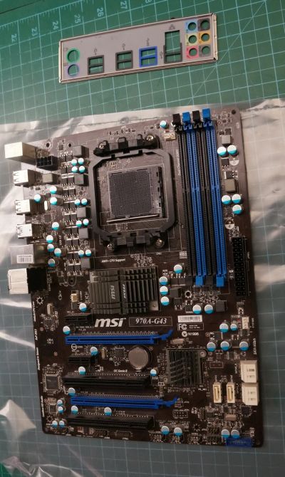 Лот: 17043308. Фото: 1. MSI 970A-G43. Материнские платы