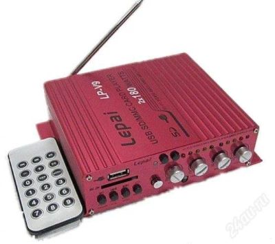 Лот: 2056220. Фото: 1. Усилитель на 18W c ДУ, MP3 плеером... Усилители, эквалайзеры