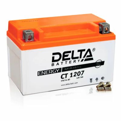 Лот: 7441513. Фото: 1. Аккумулятор 12 вольт 7а/ч DELTA... Запчасти