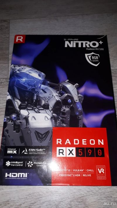Лот: 17287192. Фото: 1. Sapphire Nitro+ AMD Radeon RX590. Видеокарты