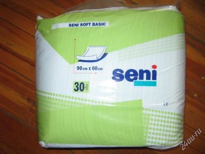 Лот: 1746813. Фото: 1. пеленки одноразовые SENI SOFT... Антисептики, защитные средства, медицинские маски