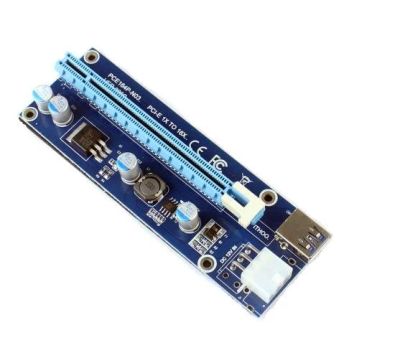 Лот: 11292844. Фото: 1. Райзер riser PCI-Ex x1 to x16... Шлейфы, кабели, переходники