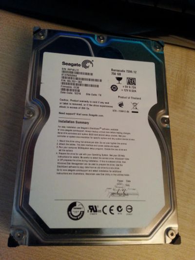 Лот: 7115807. Фото: 1. HDD 750Gb Seagate Barracuda. Жёсткие диски