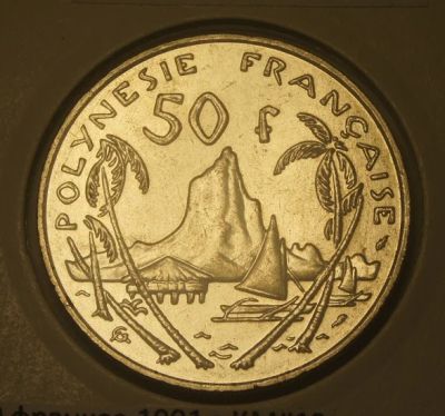 Лот: 4317562. Фото: 1. Французская Полинезия. 50 франков... Австралия и Океания