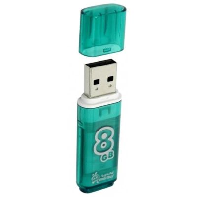 Лот: 11466617. Фото: 1. Флешка USB 2.0 8Gb Smart Buy Glossy... USB-флеш карты