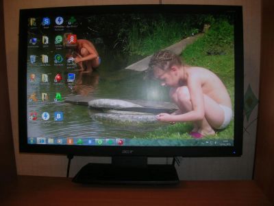 Лот: 4936742. Фото: 1. Монитор ACER v243hq 24/61см. ЖК-мониторы