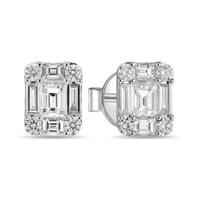 Лот: 24647553. Фото: 1. Серьги с бриллиантами. Серьги, каффы