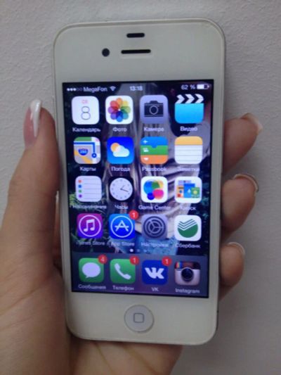 Лот: 5933117. Фото: 1. iPhone 4 16Gb белый. Смартфоны