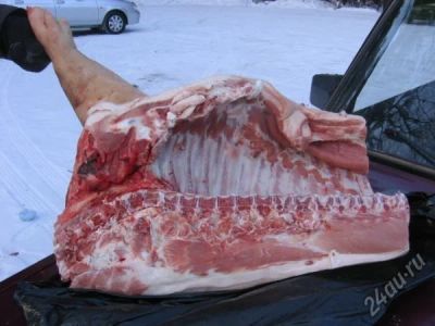 Лот: 7717780. Фото: 1. Мясо! Свинина деревенская! Свое... Мясо, птица, яйцо