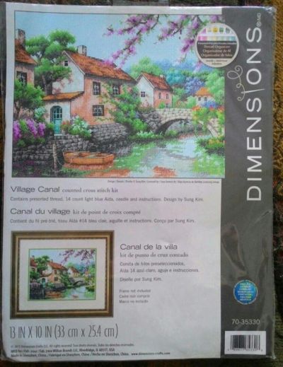 Лот: 11484222. Фото: 1. набор для вышивания Village Canal... Вышивание