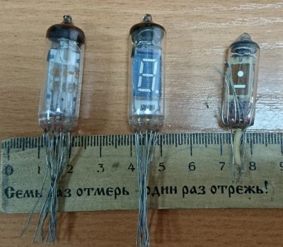 Лот: 3353088. Фото: 1. Ваккумный люминесцентный семисегментный... Электронные лампы