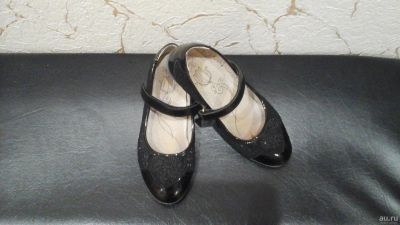 Лот: 13435212. Фото: 1. Туфли черные (нат.кожа) на девочку... Туфли