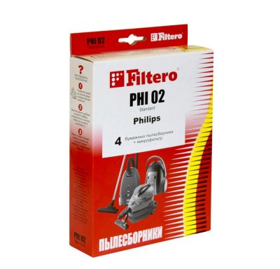 Лот: 6609513. Фото: 1. Мешки-пылесборники Filtero PHI... Запчасти, комплектующие для пылесосов, утюгов