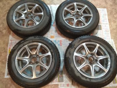 Лот: 13804478. Фото: 1. колёса bridgestone studless blizzak... Шины на дисках