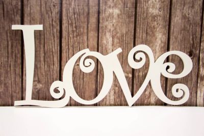 Лот: 7075832. Фото: 1. Слово из пластика Love. Свадебная атрибутика и декор