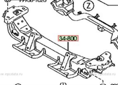 Лот: 21419941. Фото: 1. балка подвески Mazda Bongo SK82. Ходовая, подвеска, рулевое управление