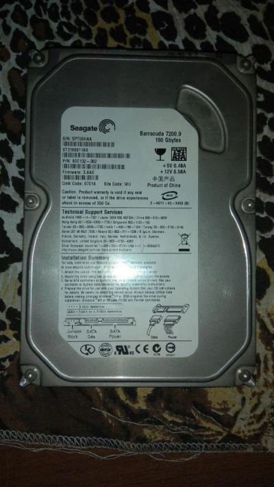 Лот: 11246222. Фото: 1. Жесткий диск Seagate 160GB. Жёсткие диски (HDD)