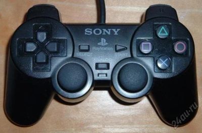 Лот: 5859063. Фото: 1. Джойстик PlayStation 2 (PS2) Черный... Запчасти для игровых приставок, консолей
