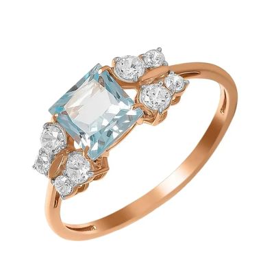 Лот: 23785618. Фото: 1. Кольцо TALANT из золота с топазом... Кольца, перстни