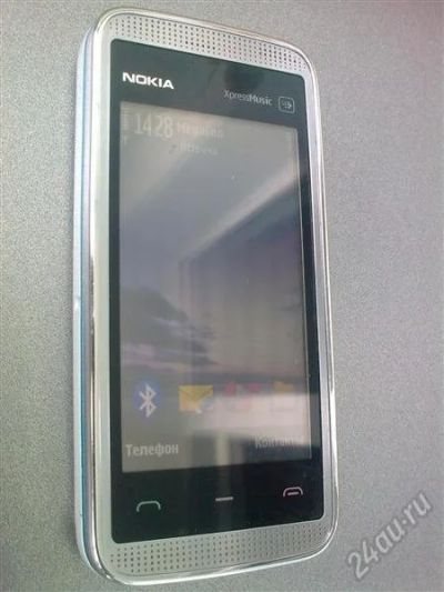 Лот: 1218299. Фото: 1. nokia 5530 серебро. Кнопочные мобильные телефоны