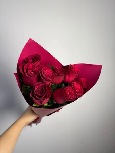Лот: 25710311. Фото: 1. 4. Букет из красных роз. Свежие цветы