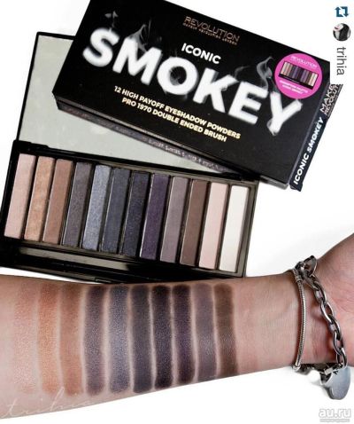 Лот: 15235974. Фото: 1. Палетка теней смоки ай Make up... Макияж