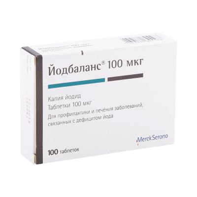 Лот: 24336281. Фото: 1. Йодбаланс таб. 0,1мг №100. Лекарства