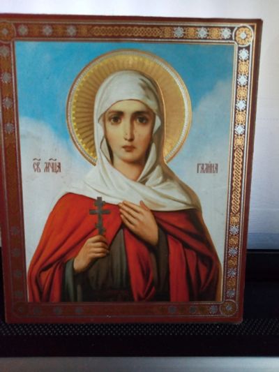 Лот: 15656724. Фото: 1. икона "Святая мученица Галина". Иконы