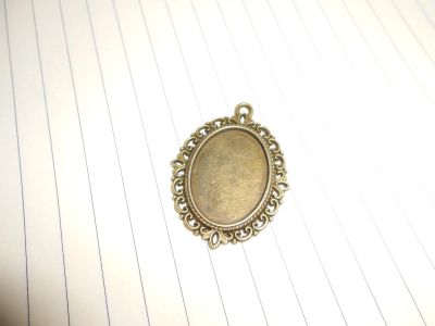 Лот: 4723621. Фото: 1. сеттинг для кабошона 25*18 бронза... Бижутерия ручной работы