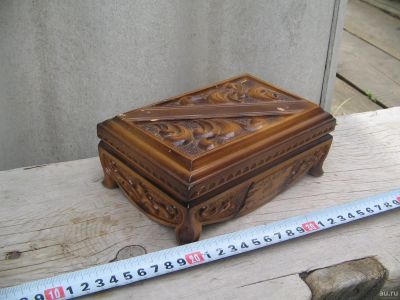 Лот: 16502863. Фото: 1. шкатулка дерево,из СССР. Предметы интерьера и быта