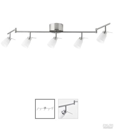 Лот: 16064998. Фото: 1. Потолочный светильник 5 ламп ikea... Другое освещение