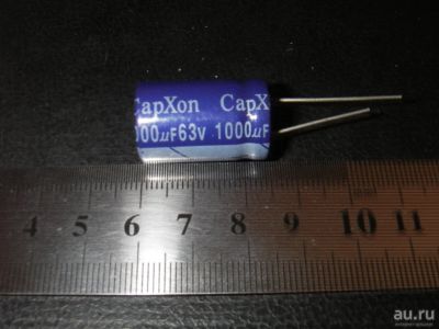 Лот: 8073059. Фото: 1. 1000мкф-63в 2шт. Конденсаторы