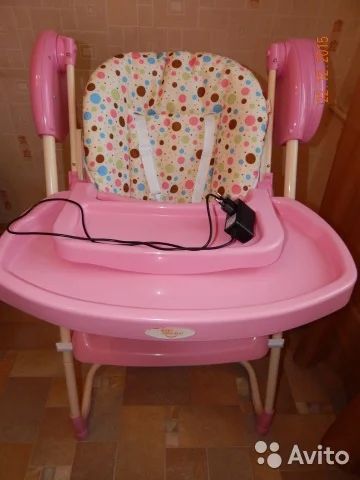 Лот: 6885929. Фото: 1. Стульчик для кормления + качели... Стульчики для кормления