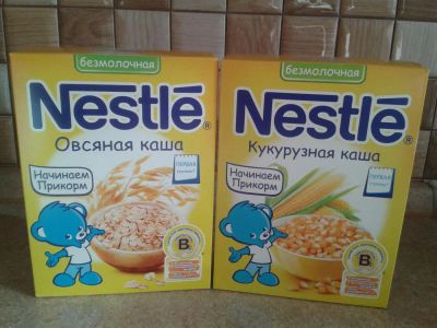 Лот: 6937145. Фото: 1. Кашки Nestle безмолочные. Детское питание