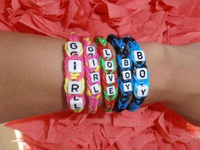 Лот: 6156441. Фото: 1. Бусина буквы браслеты Loom Bands... Другое (творчество)