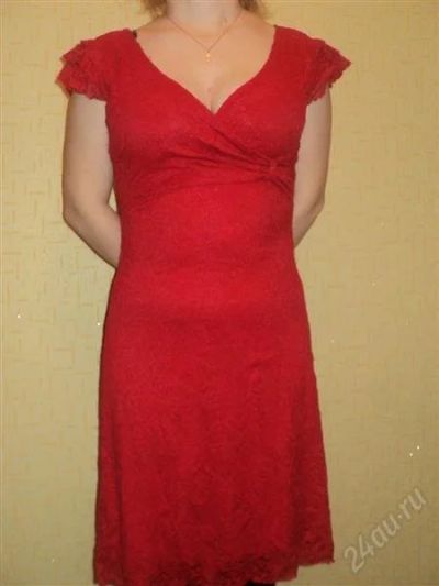 Лот: 1494074. Фото: 1. Платье красное 42-44. Платья