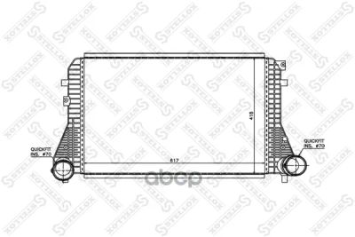 Лот: 21891149. Фото: 1. 10-40038-Sx_интеркулер! Audi A3... Другое (автозапчасти)